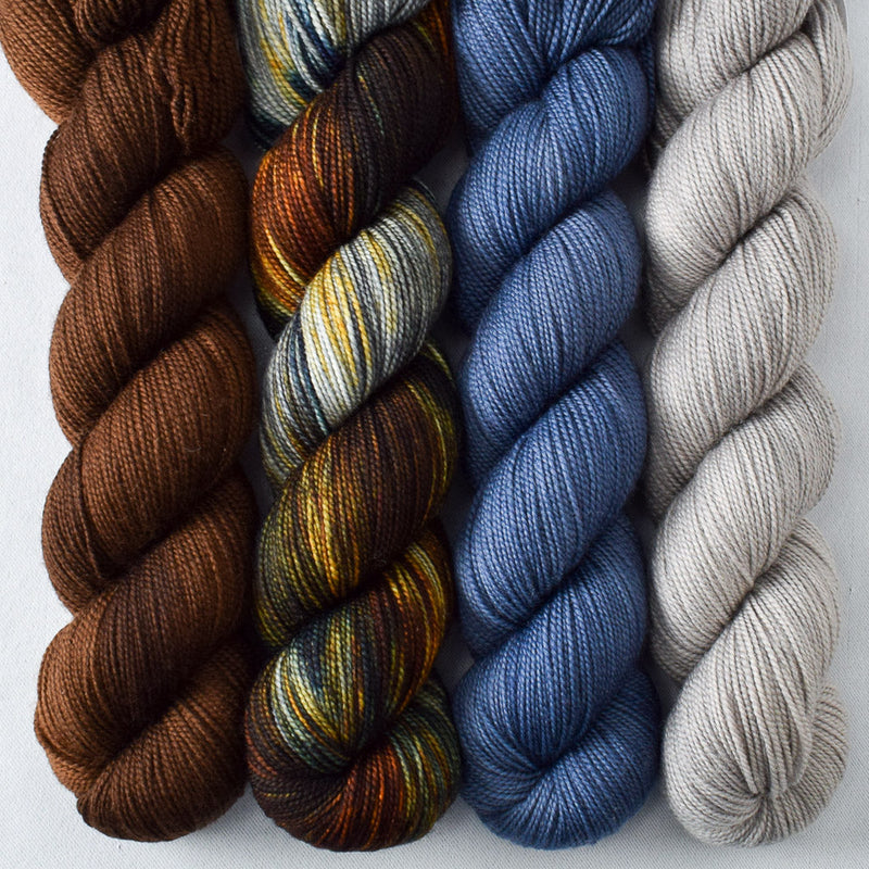 Dark Chocolate, Coffee Break, Stowaway, Oyster - Miss Babs Yummy 2-Ply Quartet