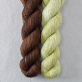 Dark Chocolate, Dewdrop - Miss Babs 2-Ply Duo
