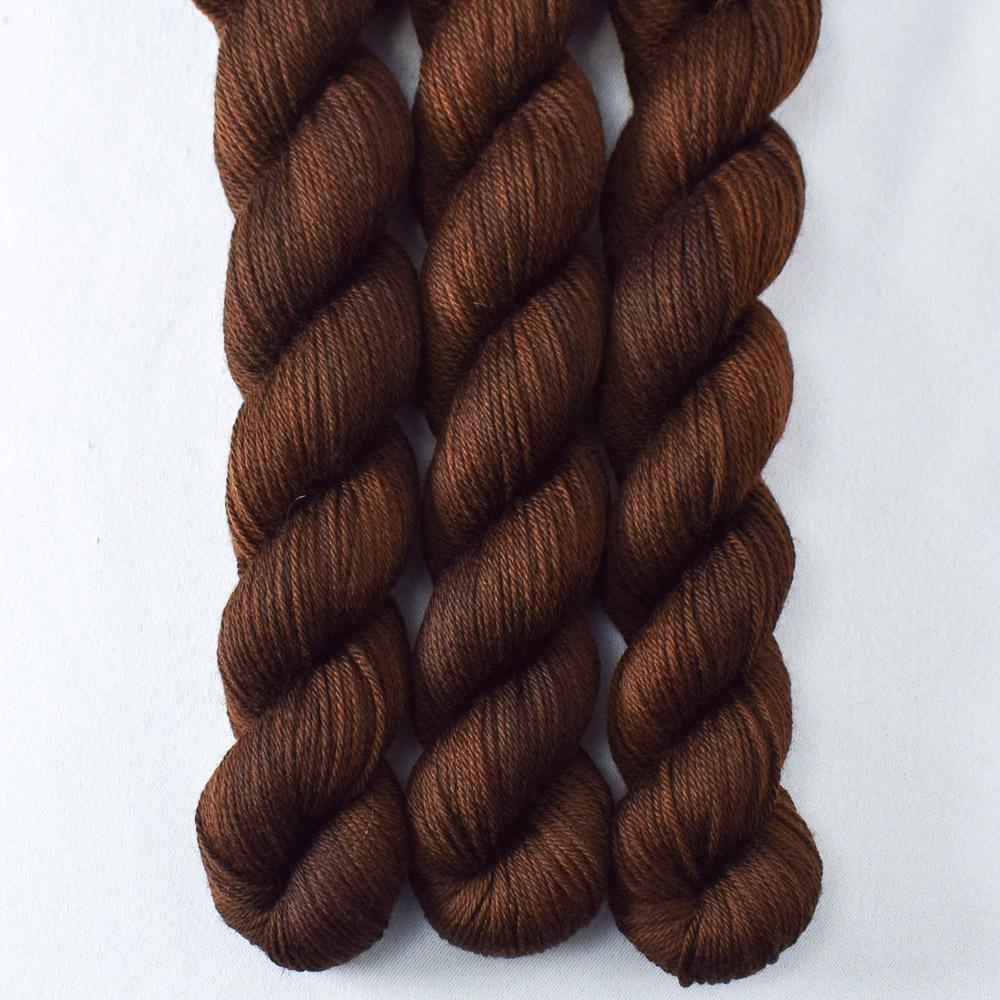Dark Chocolate - Miss Babs Yowza Mini superwash Merino wool yarn