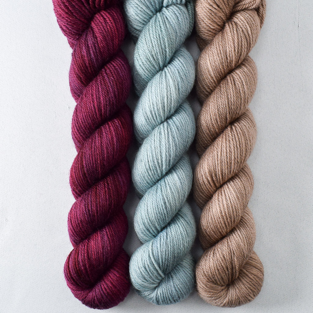 Dark Parchment, Devotion, Oregon Mist - Miss Babs Yowza Mini Trio