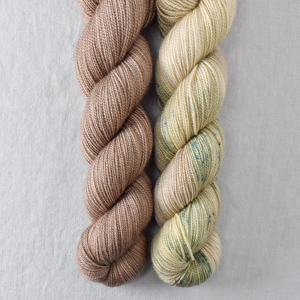 Dark Parchment, Horse Feathers - Miss Babs 2-Ply Duo