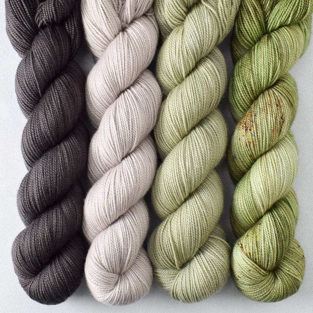 Dark Pegasus, Ground Anise, Lace Murex, Peace Lily - Miss Babs Yummy 2-Ply Quartet