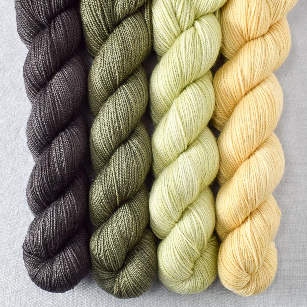 Dark Pegasus, Lacewing, Salamander, Wheaten - Miss Babs Yummy 2-Ply Quartet