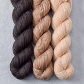 Dark Pegasus, Milk Chocolate, Muslin - Miss Babs Yummy 2-Ply Trio