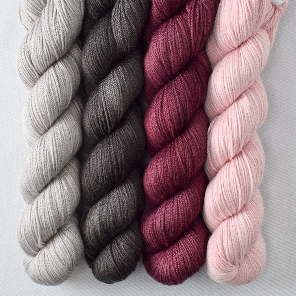 Dark Pegasus, Oyster, Plum, Sugar - Miss Babs Caroline Quartet