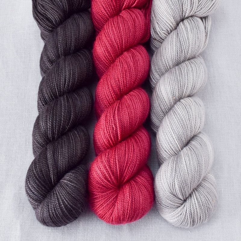 Dark Pegasus, Oyster, Ruby Spinel - Miss Babs Yummy 2-Ply Trio