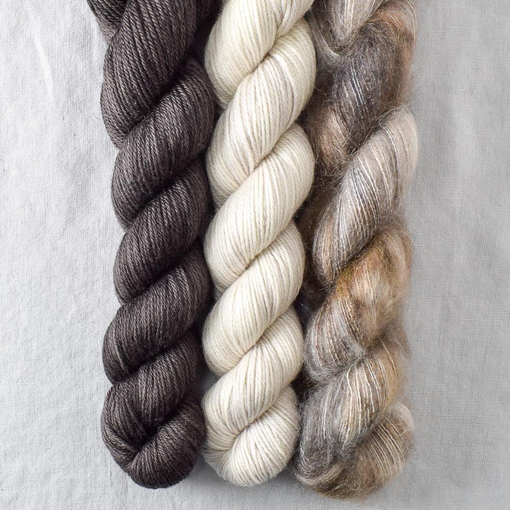 Dark Pegasus, Rock Sparrow, White Peppercorn - Miss Babs Pillowy Cowl Set