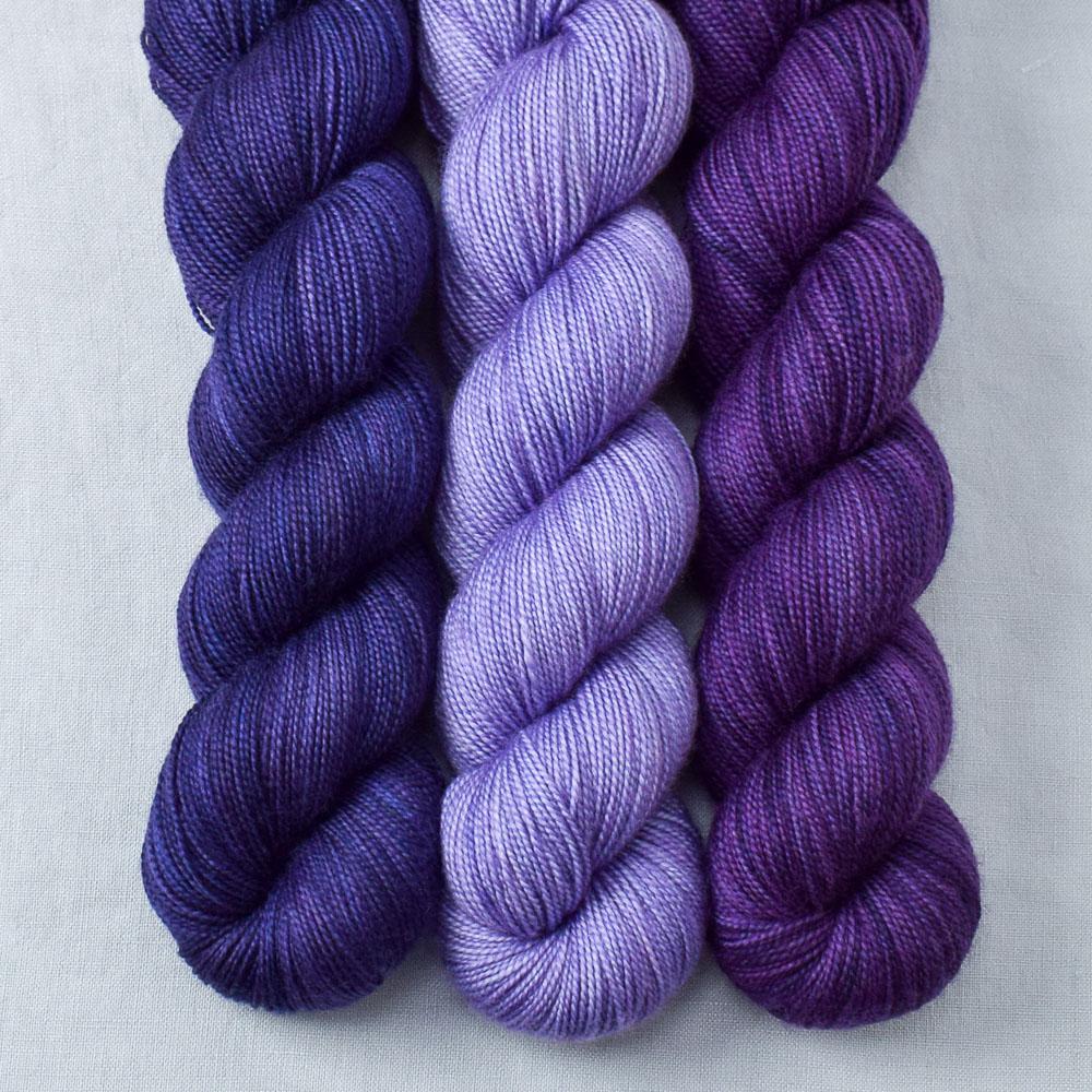 Dark Pleiades, Orchid, Lilacs - Miss Babs Yummy 2-Ply Trio