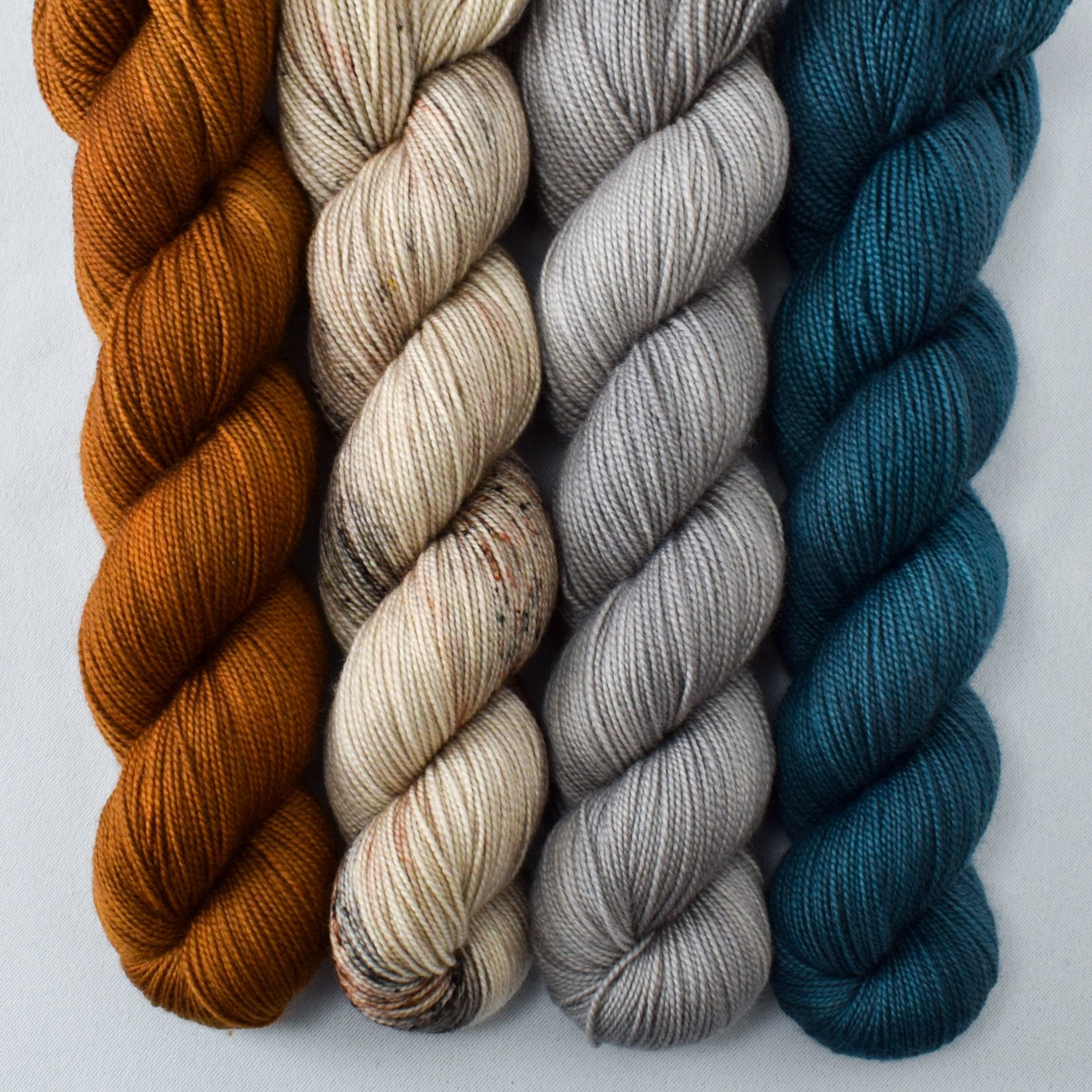 Dark Roast, Oyster, Rock Sparrow, Suspense - Miss Babs Yummy 2-Ply Quartet