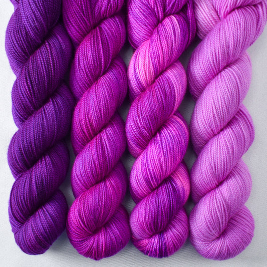 Dark Scorpio, Violaceous, Impatiens, Ergosphere - Miss Babs Yummy 2-Ply Geogradient Set