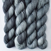 Death Star Set - Miss Babs Estrellita fingering weight superwash merino and Lurex yarn