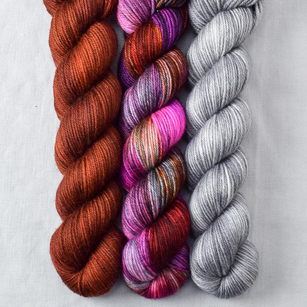 Deep Sea Jellyfish, Russet, gw-6, Thunderstorm - Miss Babs Yowza Mini Trio
