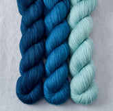 Deer Moss, Franklin, Sea Teal - Miss Babs Yummy 2-Ply Trio