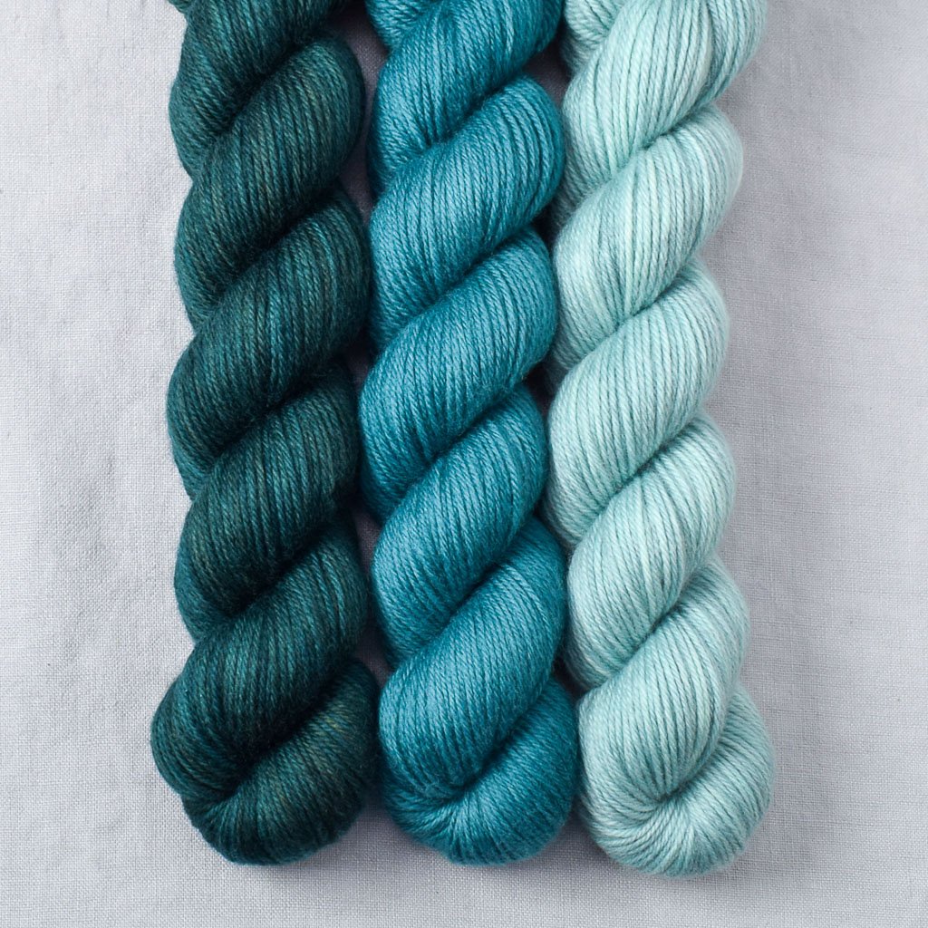 Deer Moss, Rainforest, Topaz - Miss Babs Yowza Mini Trio