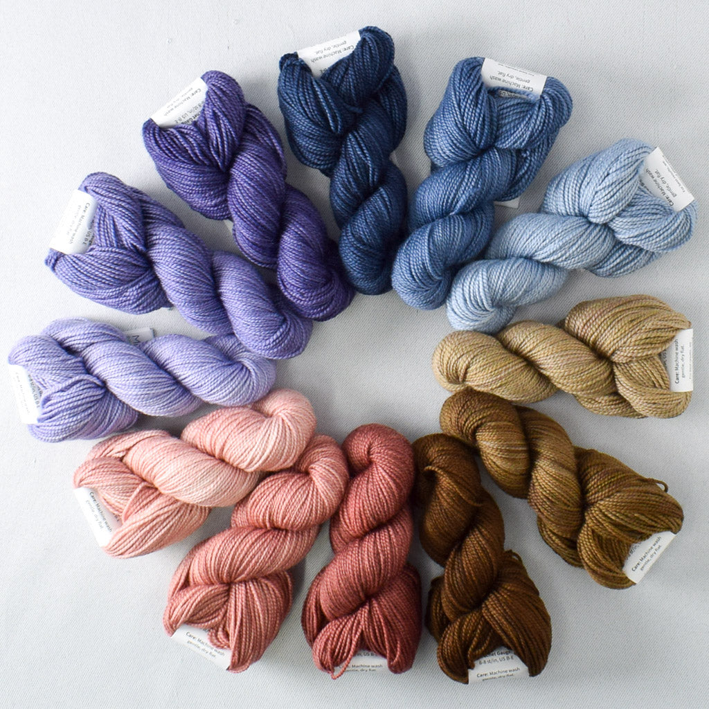 Denim, Espresso, Pleiades, Adobe A - Miss Babs Crown Wools Set