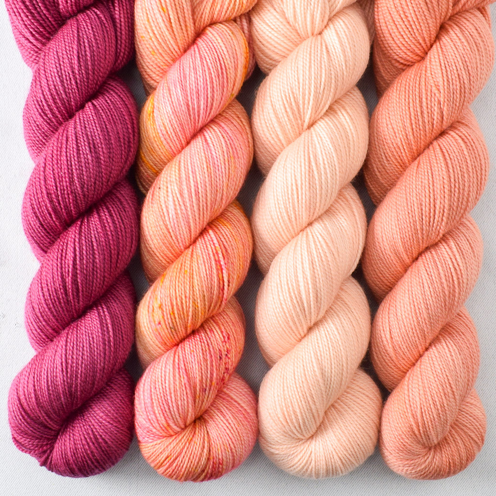 Devoted Idea, Sea Dragon, Wild Tulip, Wine Country - Miss Babs Yummy 2-Ply Quartet