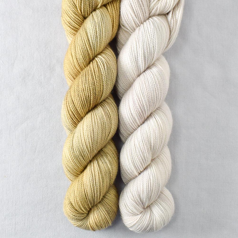 Dock, White Peppercorn - Miss Babs 2-Ply Duo