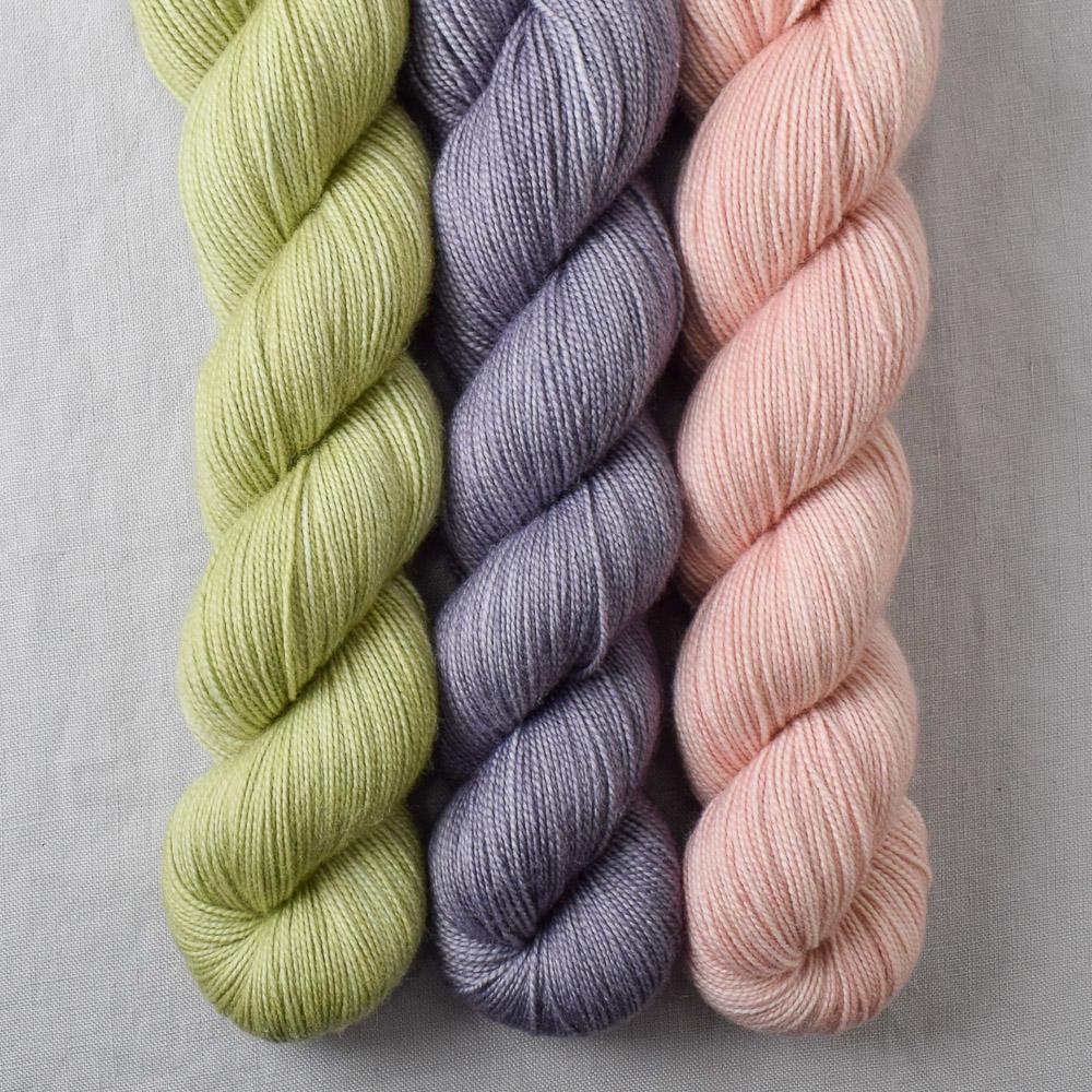 Dried Lavender, Frog Belly, Jemez - Miss Babs Yummy 2-Ply Trio