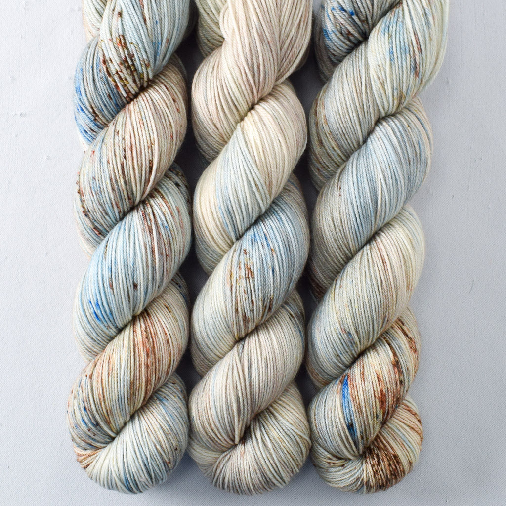 Eastern Bluebird - Miss Babs Tarte wool blend sock yarn