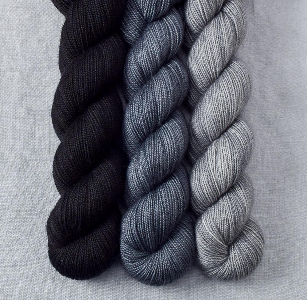 Ebony, Moonscape, Thunderstorm - Miss Babs Yummy 2-Ply Trio
