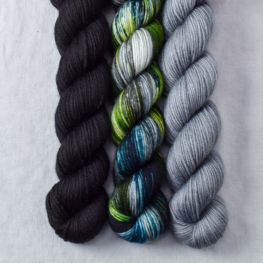 Ebony, Shaken Not Stirred, Slate - Miss Babs Yowza Mini Trio