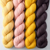 Embossed, Taos, Goldenrod, Cacao - Miss Babs Yummy 2-Ply Quartet