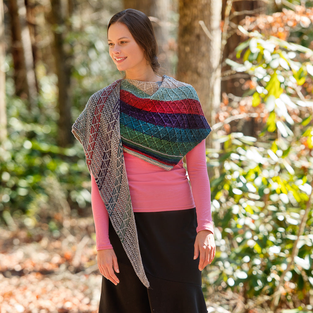 Embossed Diamonds Shawl