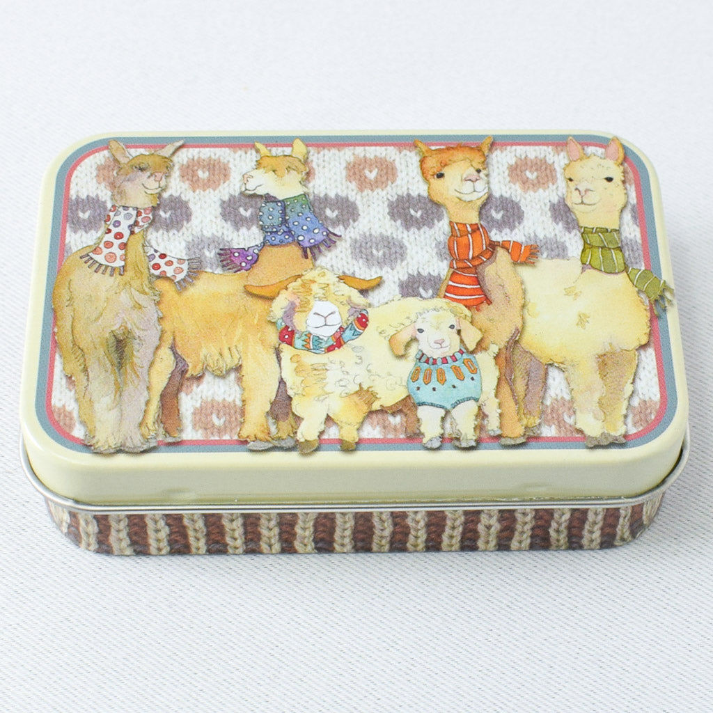 Emma Ball Alpaca and Friends Mini Rectangular Tin - Miss Babs Notions