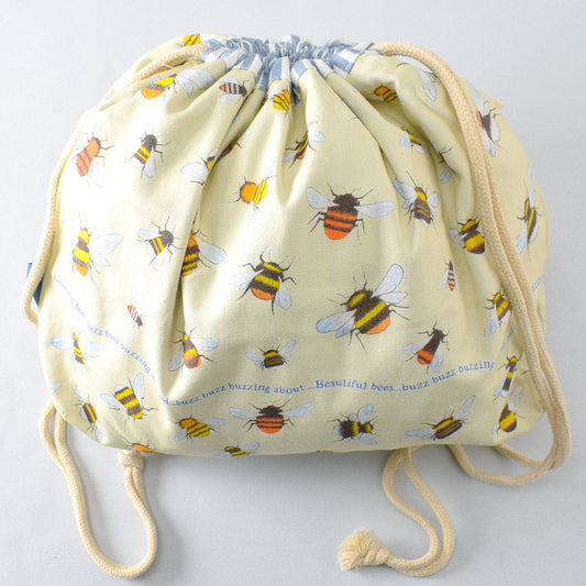 Emma Ball Bees Drawstring Bag - Miss Babs Notions