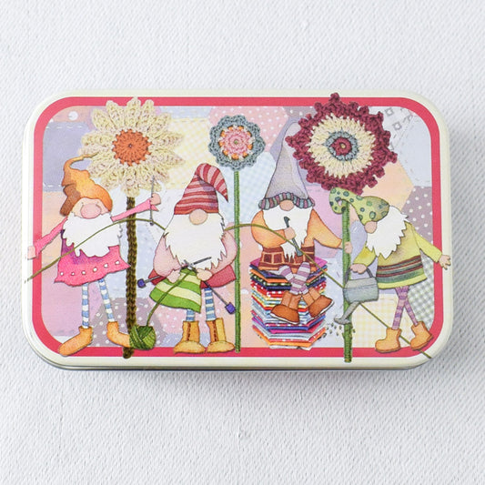Emma Ball Crafting Gnomes Mini Rectangular Tin - Miss Babs Notions