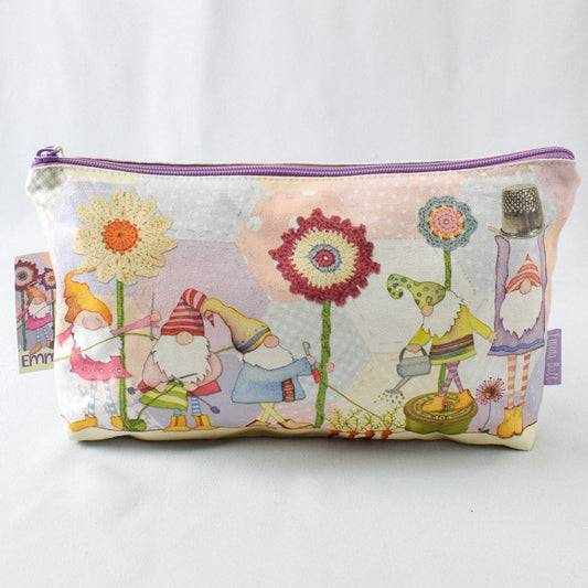 Emma Ball Ltd. Crafting Gnomes Zipped Pouch - Miss Babs Notions