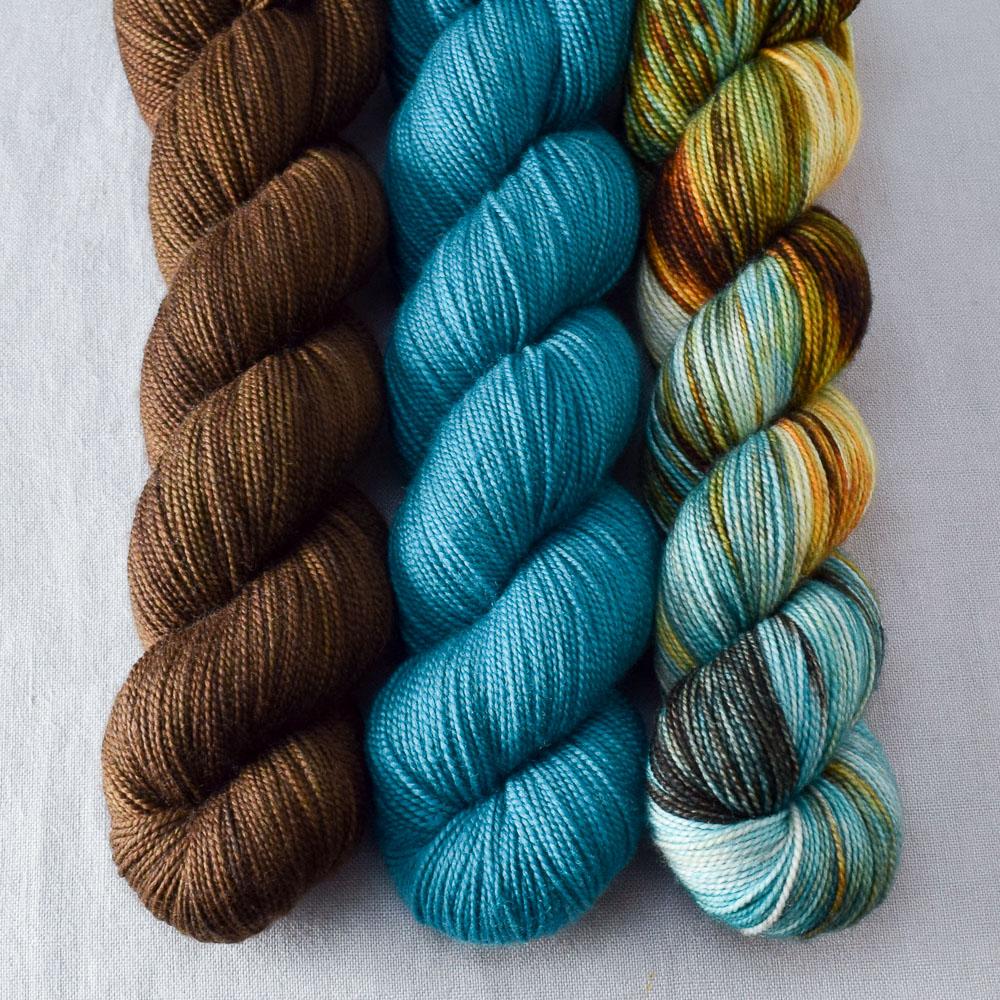 Espresso, Lost Treasure, Rainforest - Miss Babs Yummy 2-Ply Trio