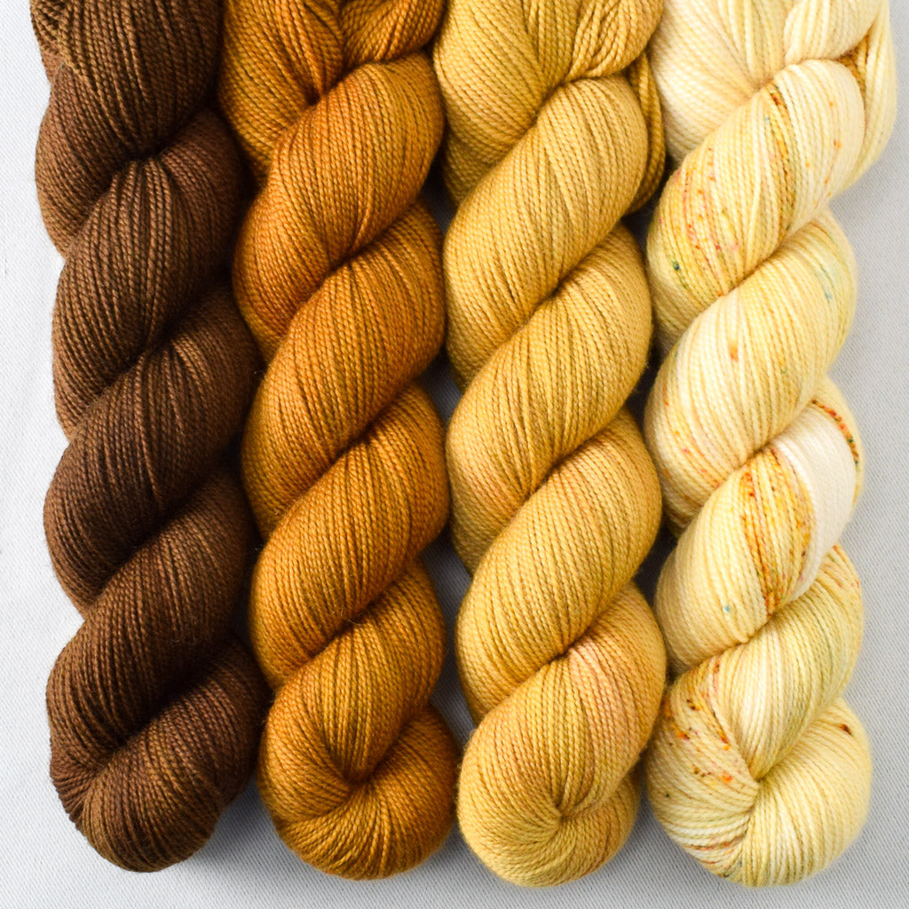 Espresso, Old Gold, Filigree, All That Glitters - Miss Babs Yummy 2-Ply Geogradient Set