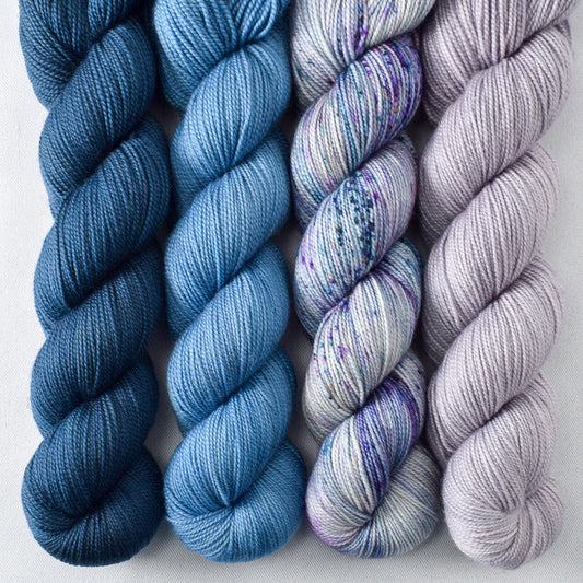 Eternity, Blueberries, Mariposa, Provence - Miss Babs Yummy 2-Ply Geogradient Set