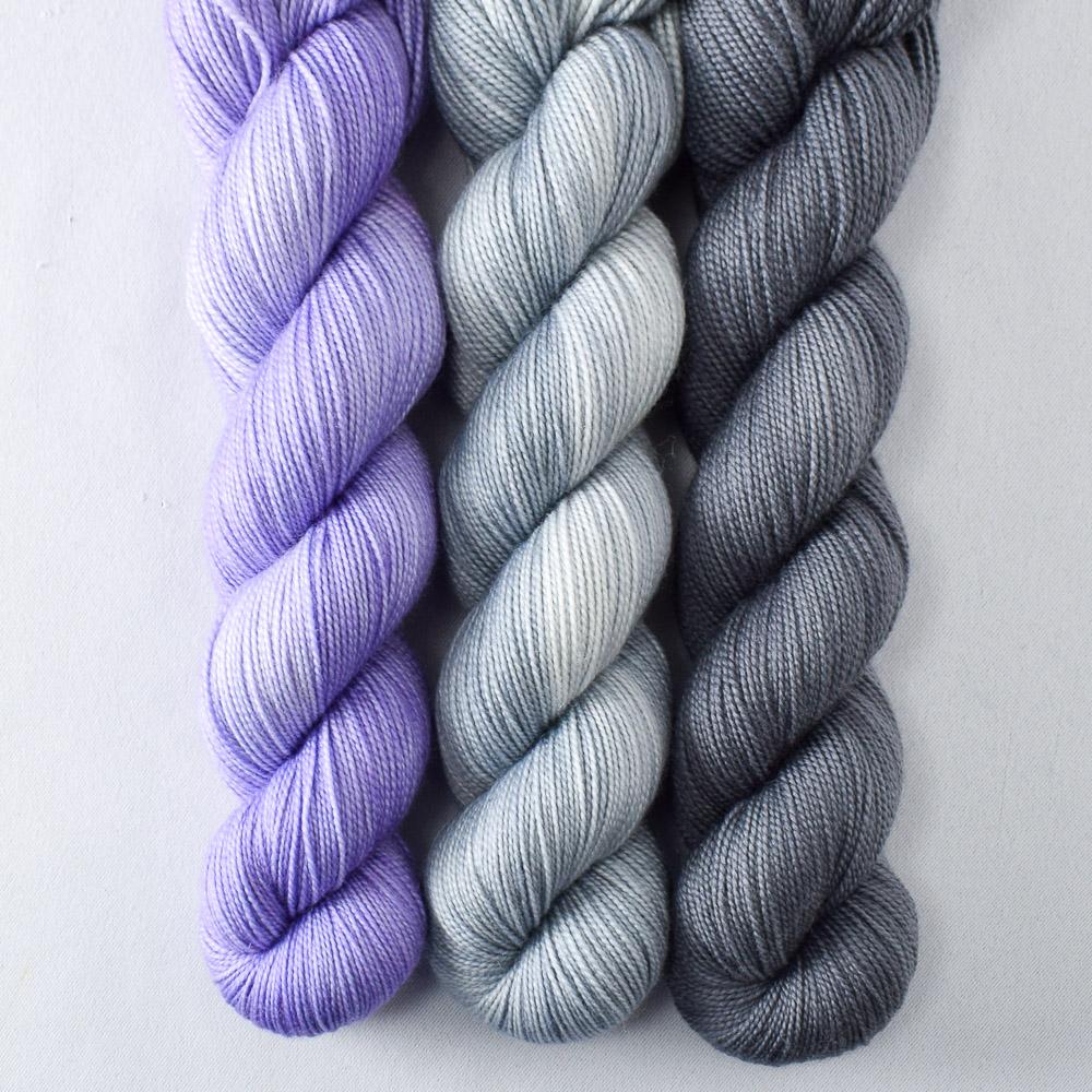 Faithful, Moonscape, Puff of Smoke - Miss Babs Yummy 2-Ply Trio