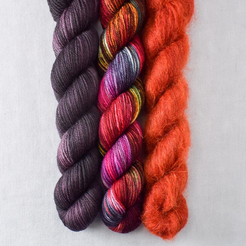 Fired Up, Turkey Red, You Rang - Miss Babs Pillowy Cowl Set