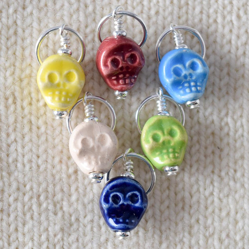 Flat Skull - Miss Babs Stitch Markers