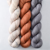 Floofy Tail, Paprika, Oxidized Silver - Miss Babs Avon Trio