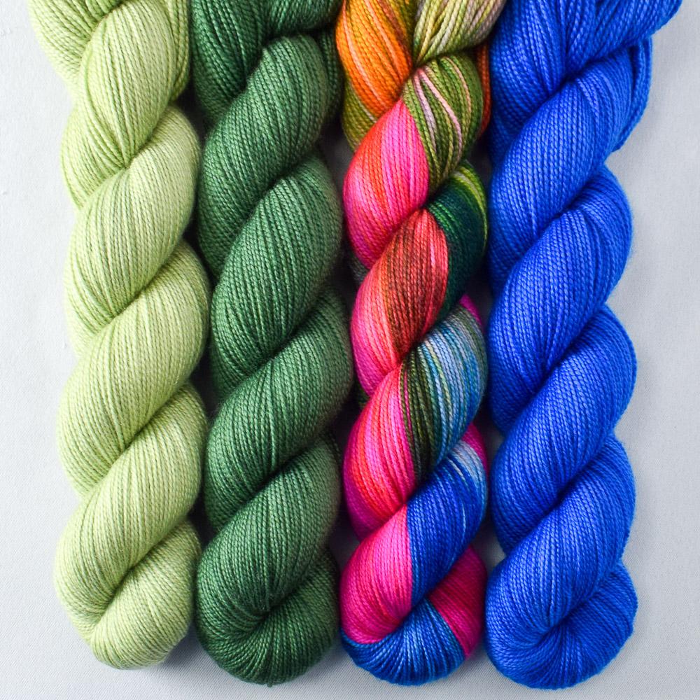 Fraser, Mad Hatter, Spring Green, Zing - Miss Babs Yummy 2-Ply Quartet