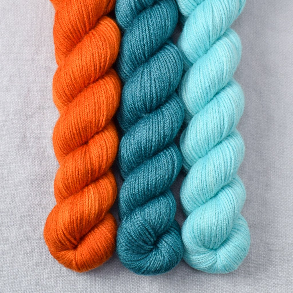 French Marigold, Light Turquoise, Rainforest - Miss Babs Yowza Mini Trio