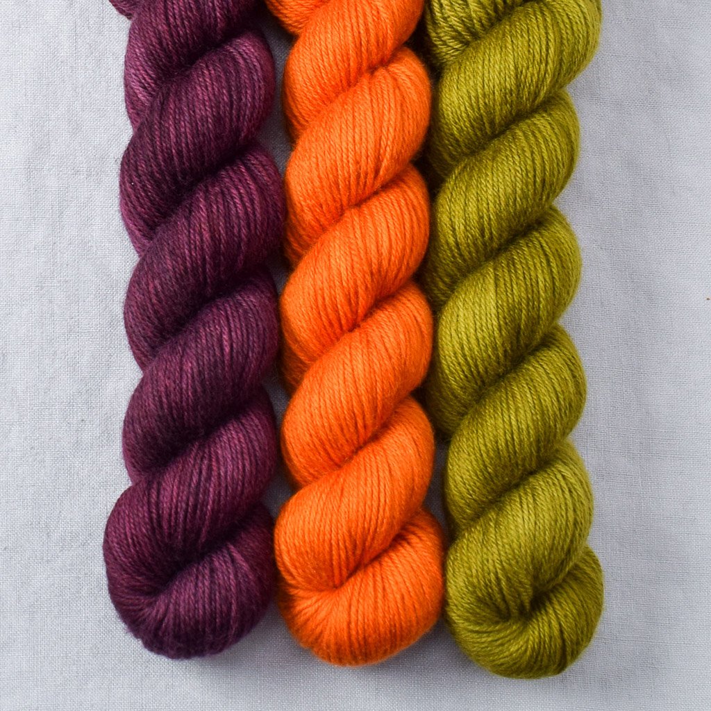 French Marigold, Moss, Plum - Miss Babs Yowza Mini Trio
