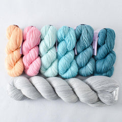 Fun in the Sun Caroline Gradient and Quicksilver - Shawl Set