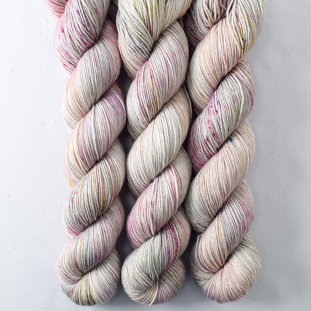 Ghoul Skool - Miss Babs Estrellita fingering weight superwash merino and Lurex yarn