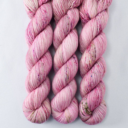 Gibson Girl - Miss Babs Estrellita fingering weight superwash merino and Lurex yarn