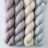 Glaciology, Puff of Smoke, Sea Shell, Thistledown - Miss Babs Yummy 2-Ply Quartet