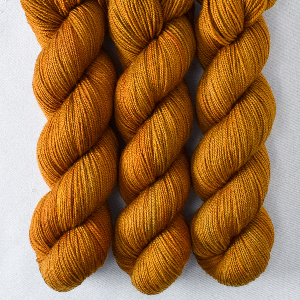 Gold Leaf - Miss Babs Yummy 2-Ply superwash Merino wool yarn