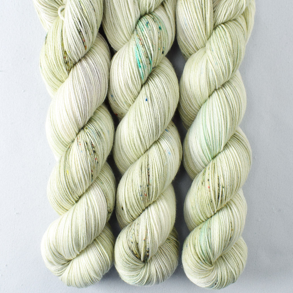 Green Eyed Monster - Miss Babs Tarte wool blend sock yarn