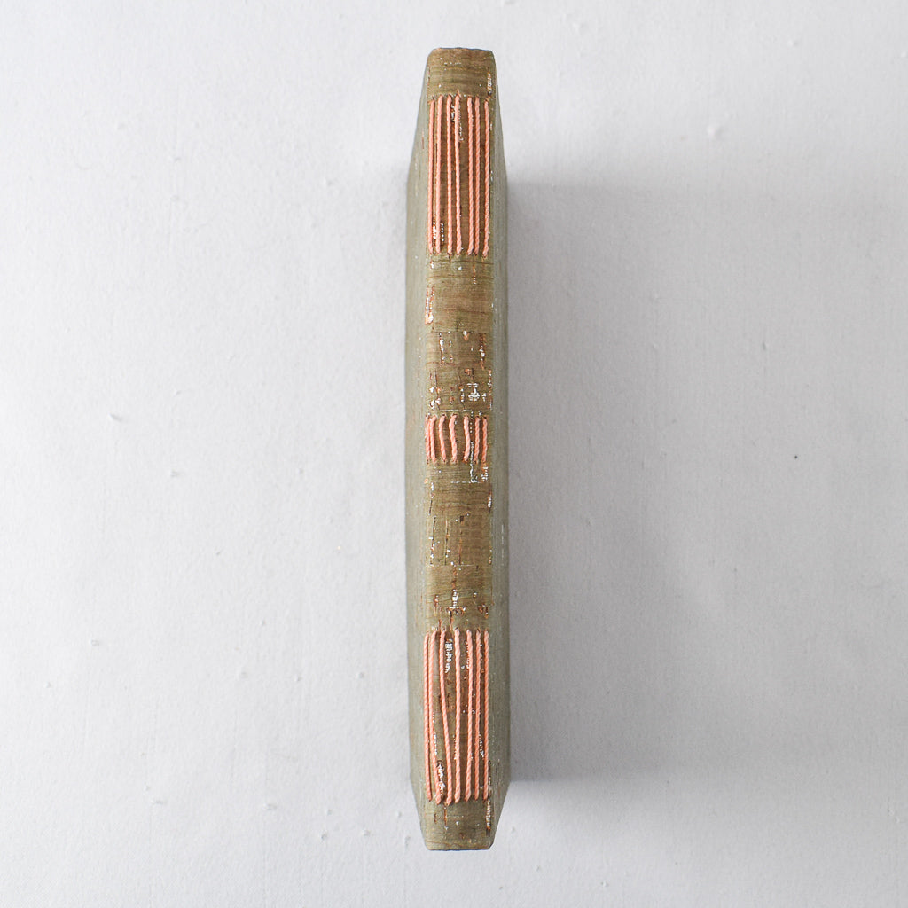 Large Handmade Journal with Green Shimmer Cover