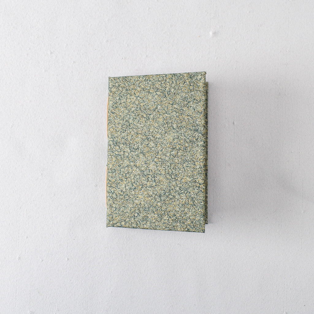 Pocket Handmade Journal with Green Textured Cover