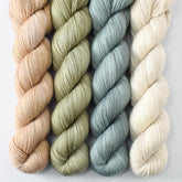 Ground Anise, Oak Moss, Plover, Sand Dollar - Miss Babs Yummy 2-Ply Quartet
